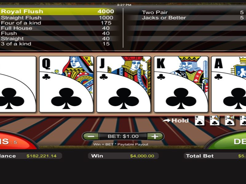 video poker online casino