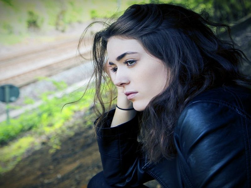 sad unhappy woman happy
