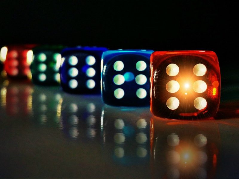 numbers and dice shooting