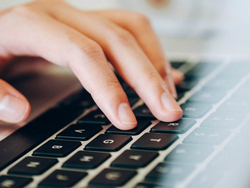laptop typing dream job