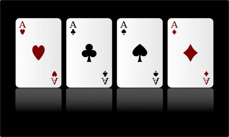 aces video poker win cards