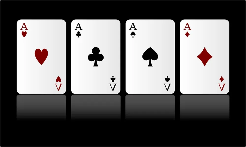 aces video poker win cards