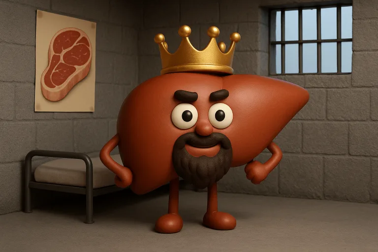 Liver king in jail