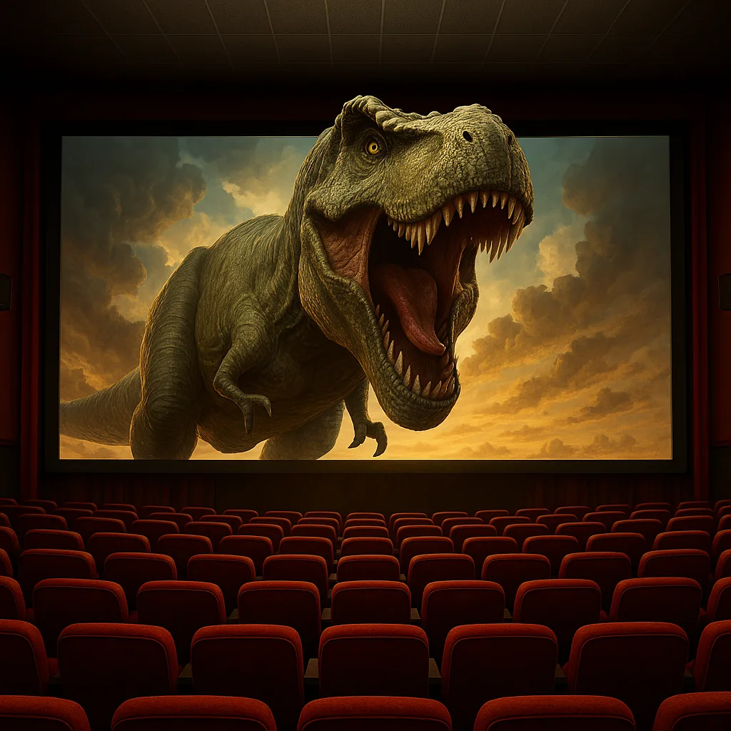 T-Rex coming out of the screen