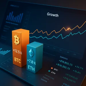 BTC and ETH growth 