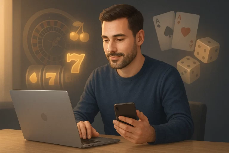 Relaxed Player at Casino Brango